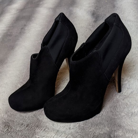 Jessica Simpson Shoes - Jessica Simpson Suede Ankle Booties stretchy top